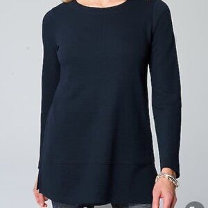 Women's Pima Cotton Modal Tencel Wearever Ottoman Tunic Long Sleeve Shirt